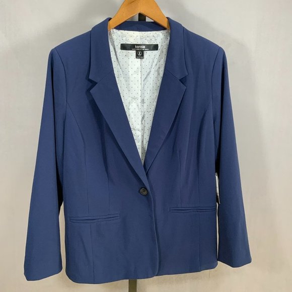 Kensie Button Front Blazer
